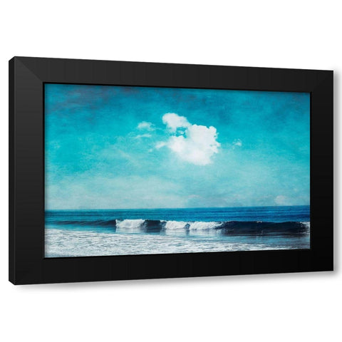 Sea Blues Black Modern Wood Framed Art Print with Double Matting by Wuestenhagen, Dirk