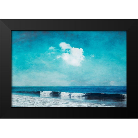 Sea Blues Black Modern Wood Framed Art Print by Wuestenhagen, Dirk