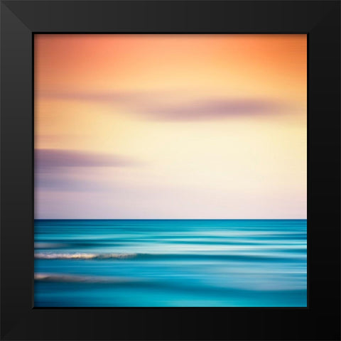 Sunset Shimmer Black Modern Wood Framed Art Print by Wuestenhagen, Dirk