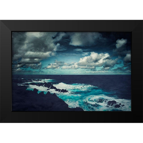 Wild Atlantic Black Modern Wood Framed Art Print by Wuestenhagen, Dirk