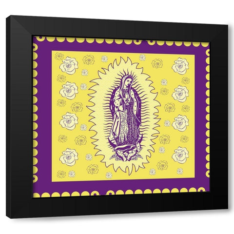 Purple Mary Black Modern Wood Framed Art Print with Double Matting by Wiley, Marta