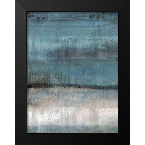 Study in Light Blue Black Modern Wood Framed Art Print by Wiley, Marta