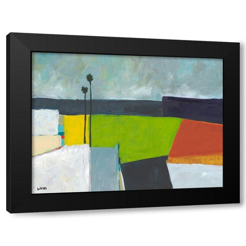 Composed Earth Black Modern Wood Framed Art Print by Weiss, Jan