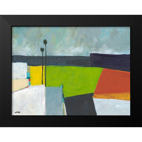 Composed Earth Black Modern Wood Framed Art Print by Weiss, Jan