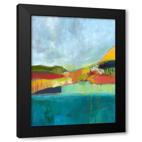 View across the Bay Black Modern Wood Framed Art Print by Weiss, Jan
