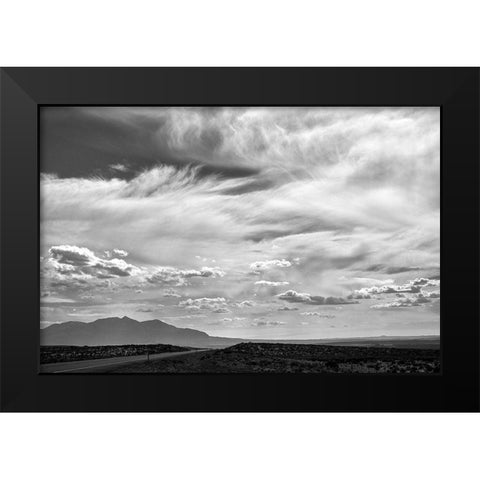 Utah Skies Black Modern Wood Framed Art Print by White, Lynda