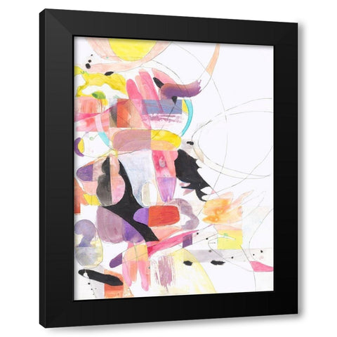 Papers No. 1 Black Modern Wood Framed Art Print by Wheeler, Erin McClusky
