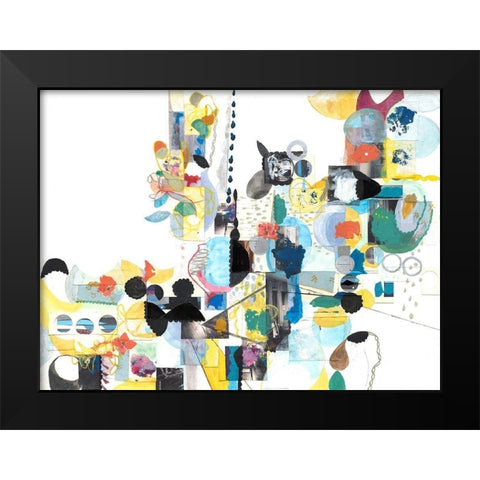 Papers No. 20 Black Modern Wood Framed Art Print by Wheeler, Erin McClusky