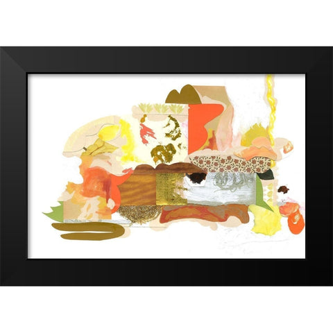 Papers No. 53 Black Modern Wood Framed Art Print by Wheeler, Erin McClusky