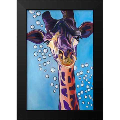 Big Heart Black Modern Wood Framed Art Print by Wronski, Kathryn