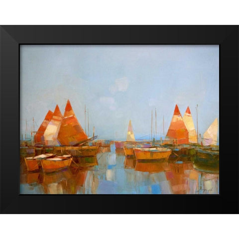 Gateway Harbor Park Black Modern Wood Framed Art Print by Yeremyan, Vahe