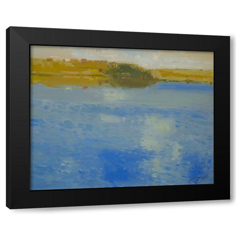 Lakeside Black Modern Wood Framed Art Print by Yeremyan, Vahe