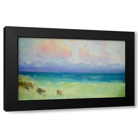 Ocean Side - Pacific Highway Black Modern Wood Framed Art Print with Double Matting by Yeremyan, Vahe