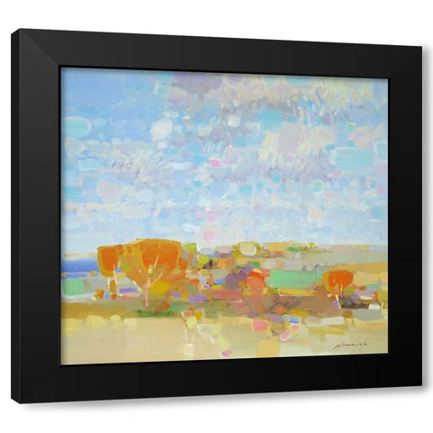 Autumn Colors Black Modern Wood Framed Art Print with Double Matting by Yeremyan, Vahe