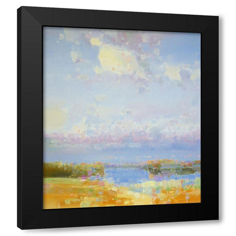 Delight of Morning Black Modern Wood Framed Art Print by Yeremyan, Vahe
