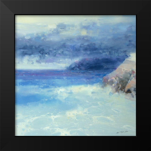 Pacific Coast No. 2 Black Modern Wood Framed Art Print by Yeremyan, Vahe