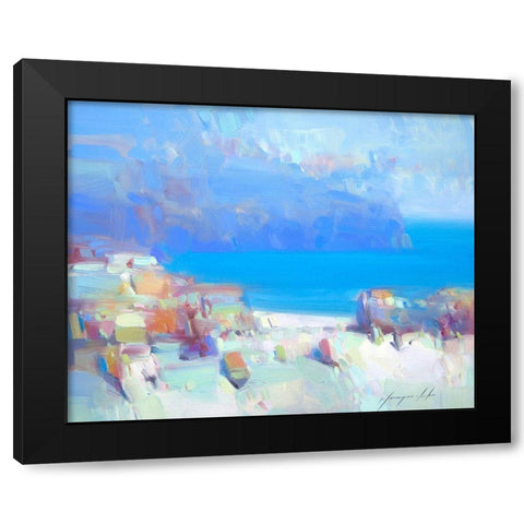 Pacific Coast Black Modern Wood Framed Art Print by Yeremyan, Vahe