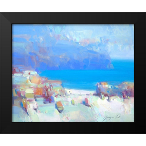 Pacific Coast Black Modern Wood Framed Art Print by Yeremyan, Vahe