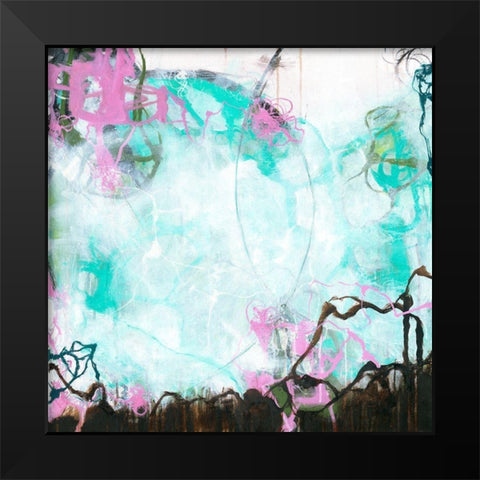 Crossroads Black Modern Wood Framed Art Print by Zivoin, Romeo