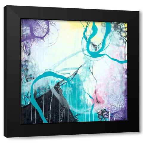 Ice Wind Black Modern Wood Framed Art Print by Zivoin, Romeo