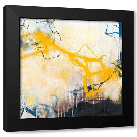 Storms Black Modern Wood Framed Art Print by Zivoin, Romeo