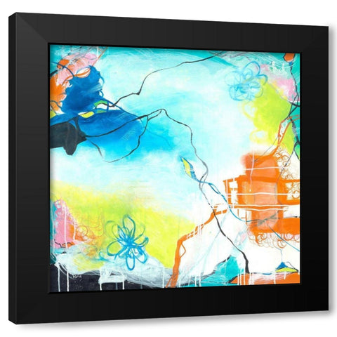 The Dreaming Black Modern Wood Framed Art Print by Zivoin, Romeo