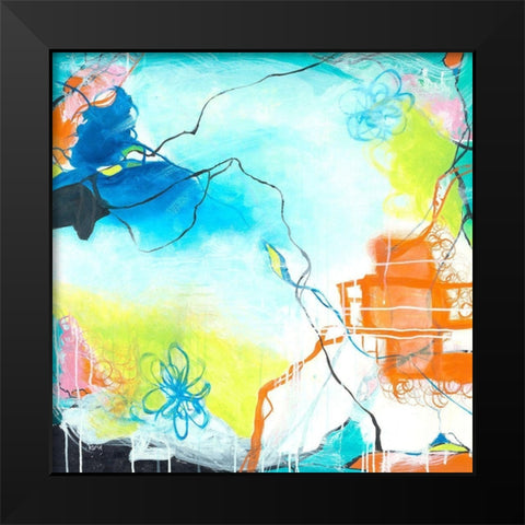 The Dreaming Black Modern Wood Framed Art Print by Zivoin, Romeo