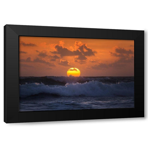 Breaking The Horizon Black Modern Wood Framed Art Print by Zephyr, Patrick