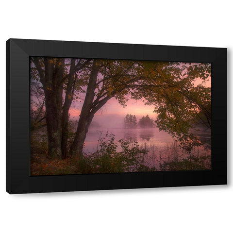 Framed Black Modern Wood Framed Art Print with Double Matting by Zephyr, Patrick