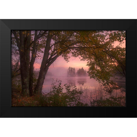 Framed Black Modern Wood Framed Art Print by Zephyr, Patrick
