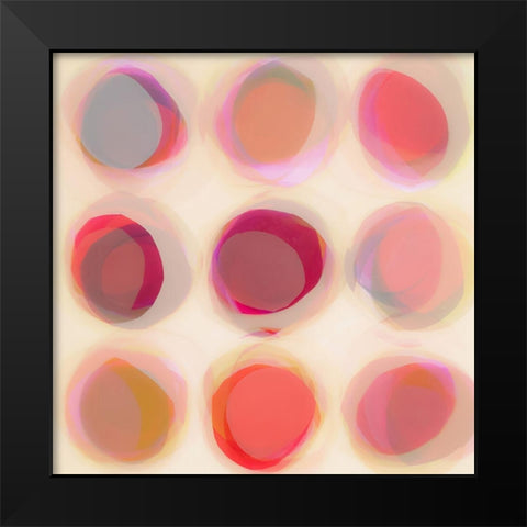Happy Go Lucky Black Modern Wood Framed Art Print by Zinna, Lisa