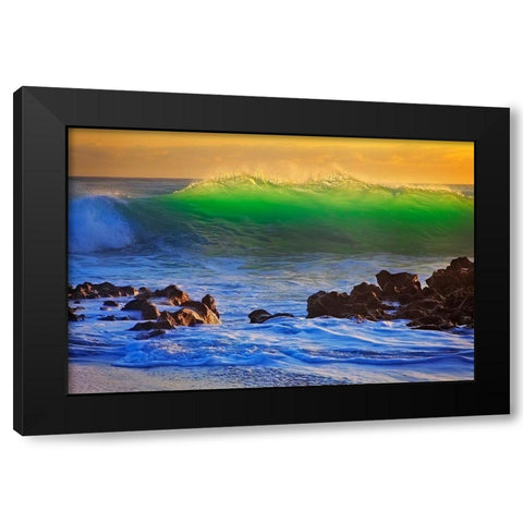 Backlit Black Modern Wood Framed Art Print with Double Matting by Zephyr, Patrick
