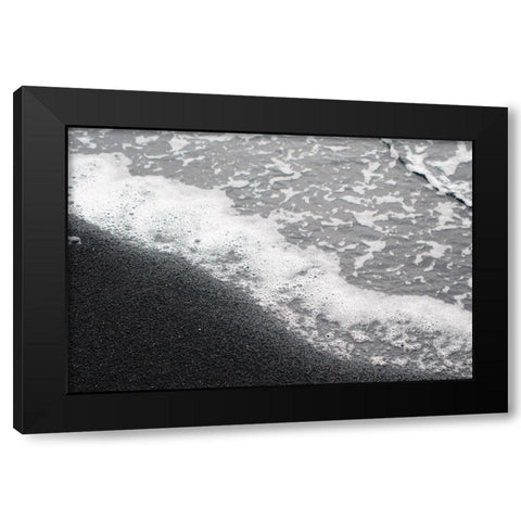 Black Sand No. 1 Black Modern Wood Framed Art Print with Double Matting by Zinna, Lisa