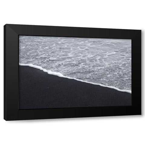 Black Sand No. 2 Black Modern Wood Framed Art Print with Double Matting by Zinna, Lisa
