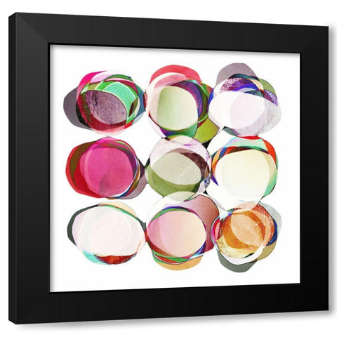 Complicated Black Modern Wood Framed Art Print by Zinna, Lisa