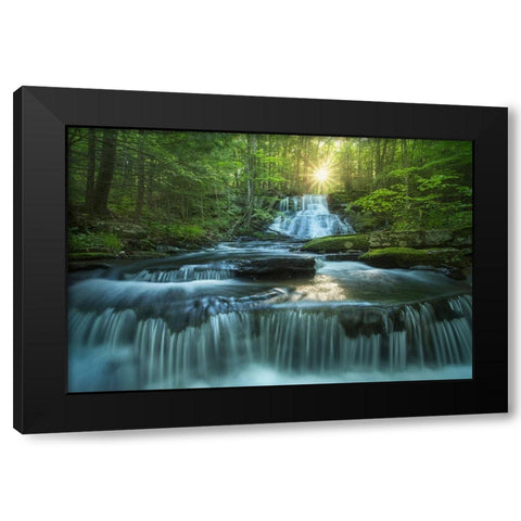 Sublime Black Modern Wood Framed Art Print by Zephyr, Patrick