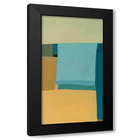 At the Beach I Black Modern Wood Framed Art Print by Zinn, Tamar
