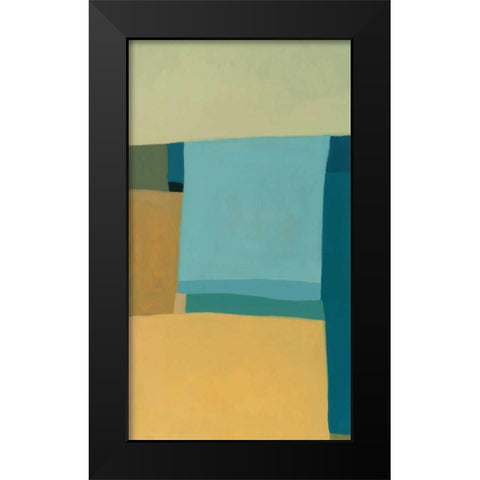 At the Beach I Black Modern Wood Framed Art Print by Zinn, Tamar