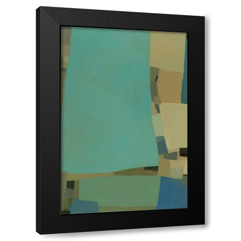 Arabesque 7 Black Modern Wood Framed Art Print with Double Matting by Zinn, Tamar