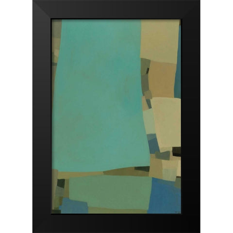 Arabesque 7 Black Modern Wood Framed Art Print by Zinn, Tamar