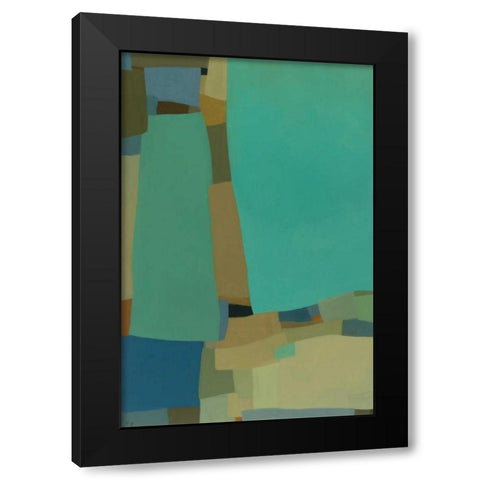 Arabesque 8 Black Modern Wood Framed Art Print by Zinn, Tamar
