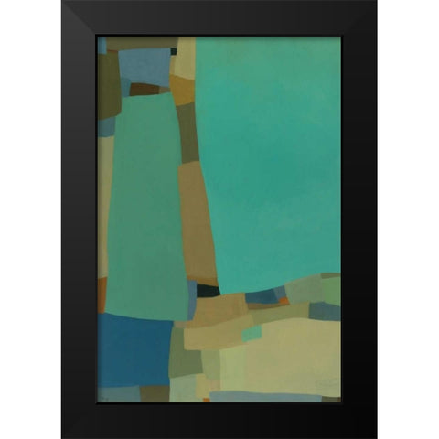 Arabesque 8 Black Modern Wood Framed Art Print by Zinn, Tamar