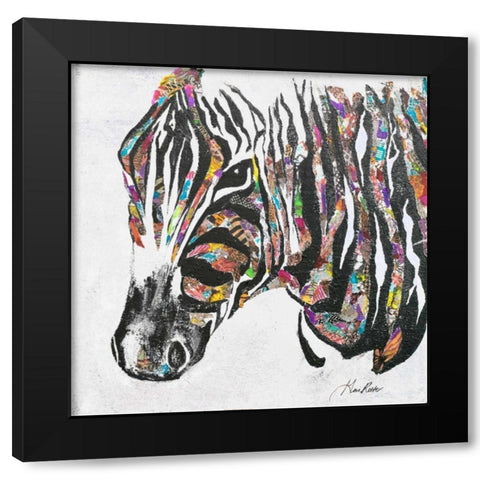 Safari Collage I Black Modern Wood Framed Art Print by Ritter, Gina