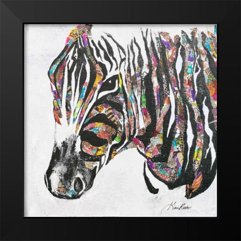 Safari Collage I Black Modern Wood Framed Art Print by Ritter, Gina