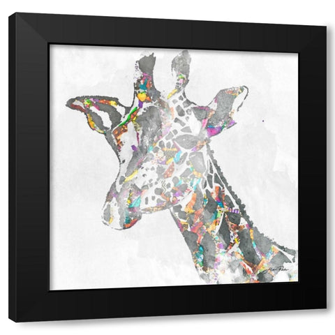 Safari Collage III Black Modern Wood Framed Art Print with Double Matting by Ritter, Gina