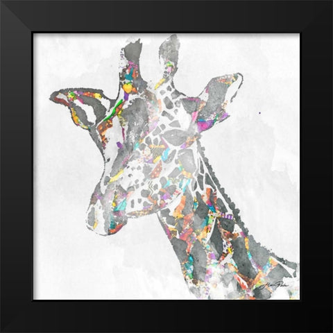 Safari Collage III Black Modern Wood Framed Art Print by Ritter, Gina