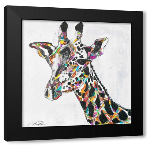 Safari Collage II Black Modern Wood Framed Art Print by Ritter, Gina