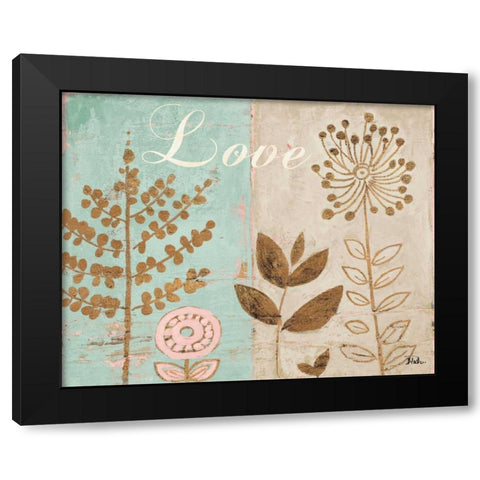 Le Pastel Jardin I Black Modern Wood Framed Art Print with Double Matting by Pinto, Patricia