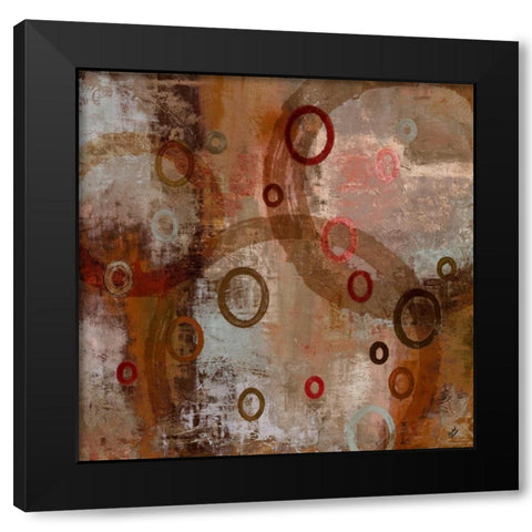 Rusted Rain in The Abstract Black Modern Wood Framed Art Print with Double Matting by Marcon, Michael