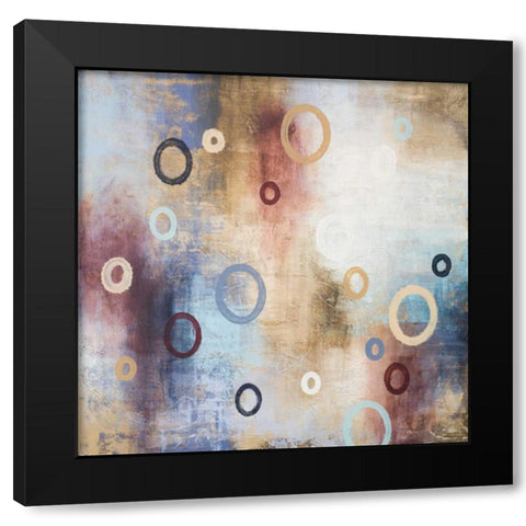 Rain in The Abstract I Black Modern Wood Framed Art Print with Double Matting by Marcon, Michael